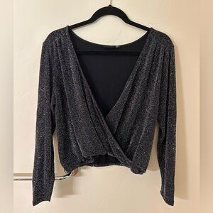 nordstrom sparkly black top